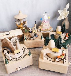 Caja Musical de Madera Navideña con Tren, sin Pilas, Decoración para el Hogar, Regalo de Cumpleaños DIY para Niños y Niñas - Product Image 5
