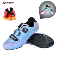 Chaussures de vélo réfléchissantes Darevie pour hommes, baskets de cyclisme en plein air, chaussures de vélo de route