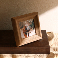 Álbumes de Fotos de Madera Sólida Natural Clásica de 6/7/8/10 Pulgadas al por Mayor, Accesorios de Decoración para el Hogar, Marco de Fotos de Madera Ecológico