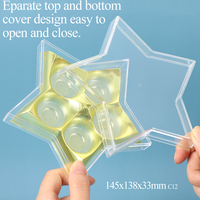 Boîtes en acrylique transparentes en forme d'étoile SUNSHING en vrac, présentoir à biscuits et snacks, boîte cadeau pour mariage, conteneur en plastique pour chocolats et bonbons