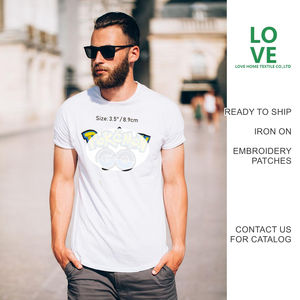 Patchs brodés d'anime Pikachu personnalisés à thermocoller, tailles assorties, pour couture DIY, applique mignonne, réparation, patch de poche monstre pour manteau d'enfant - Product Image 1