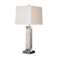 Lampes de chevet modernes en gros, lampes de table décoratives de luxe en coquillage côtier pour hôtels, maisons et salons