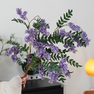 <span class=keywords><strong>Lilas</strong></span> Artificiales de Plástico Hechas a Mano con Ramas Largas y Ramas de Plantas Modernas para Decoración del Hogar, Día de la Madre y Navidad - Product Image 3