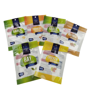 Nắp kéo 50g 100g nhựa dây kéo gia vị túi gia vị Paprika Piri Piri gia vị pha trộn bao bì bột gừng với cửa sổ rõ ràng - Product Image 5