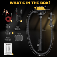 Pompe de transfert de carburant diesel, kérosène, essence 5 GPM avec arrêt automatique pour voiture, camion, bateau, tracteur, générateur, ferme