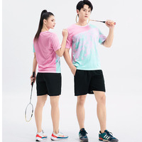 Vêtements de badminton et de tennis d'été, tenue d'équipe pour match et entraînement, maillot de sport à manches courtes à séchage rapide, tennis pour adultes et enfants
