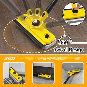 3 in 1 <b>Magic</b> Floor Design Plastic Long Handle Bathroom Cleaning <b>Brush</b> With Removable Replacement Head - Product Image 3