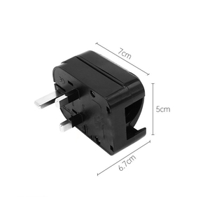 Adaptador de enchufe 13A DE LA UE a Reino Unido con fusible, convertidor Schuko Euro a Reino Unido de 3 pines, enchufe de viaje para enchufe británico de 250V - Product Image 3