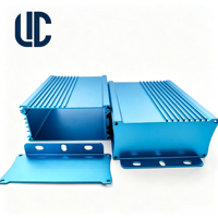 Boîtier étanche en aluminium extrudé usiné CNC, boîtier personnalisé pour driver LED, boîte de jonction d'alimentation pour éclairage extérieur, coque de ballast