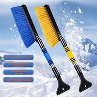 Pelle à neige rétractable pour voiture, grattoir à glace pour vitres, brosse à neige, outil de déneigement, modèle 4236