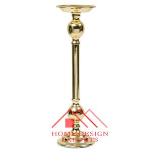 Wedding Floor Centerpieces Decorative Unique Gold Candelabra Decorative Floor Centerpieces <b>Large</b> <b>Candle</b> Pillar Holder - Product Image 1