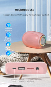 Haut-parleur elliptique LED sans fil Lumières éblouissantes <span class=keywords><strong>Audiophile</strong></span> pour ordinateur Personnalisation auxiliaire Haut volume Qualité sonore Subwoofer - Product Image 4