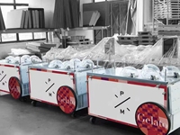 Chariot Miles Pro V4 facile à déplacer, idéal pour la présentation en magasin, la production multi-saveurs, plus de 10 ans d'expérience prouvée, plus de 80 pays