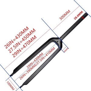 MTB碳纤维公路自行车车架700c盘式制动器通过轴脱落，适用于巡洋舰BMX儿童自行车轨道自行车29er - Product Image 4