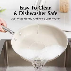 Sartén plana antiadherente coreana para el hogar pequeño, olla saludable, <span class=keywords><strong>Material</strong></span> de aluminio de acero con tapa inferior de inducción Universal, regalo Universal - Product Image 2