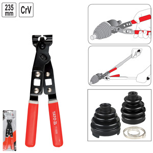 คีมหนีบท่อยาโตะ 235 มม. เหล็กซีอาร์วี เครื่องมือซ่อมรถยนต์ - Product Image 1