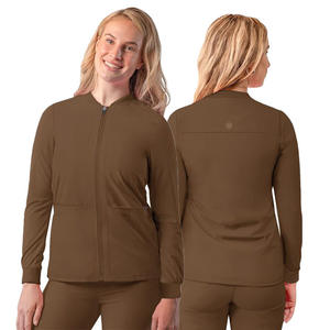 Xinyangyi เสื้อแจ็คเก็ตซิปแขนยาวสำหรับผู้หญิง, เสื้อโค้ทสำหรับผู้หญิงเสื้อโค้ท95% โพลีเอสเตอร์5% อีลาสเทนเครื่องแบบโรงพยาบาลสำหรับผู้หญิง2025 - Product Image 3