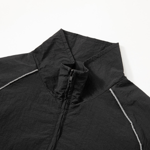 2 Pieces Vintage Outdoor Camping Zipper Nylon Unisex Windbreaker Jacket Set <strong>Tracksuit</strong> - Product Image 5