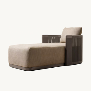 Tumbona de cuerda de aluminio duradera moderna, juego de jardín para exteriores, Hotel, Villa, junto a la piscina, tumbona, playa, sol y playa - Product Image 3