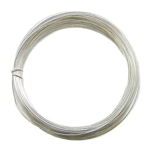 5N 6N OCC Pure Silver Wire 99,99 99.999 99.9999% Conductor desnudo sólido para cables