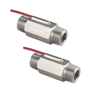 Interrupteur de débit en acier inoxydable SUS304 FS-1S-8.0-8SS, débit très élevé ≤1.75MPa, 10W, 0-100V, câble UL1332, moniteur d'eau, d'huile et de liquides - Product Image 1