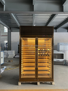 Armoire de bar à vin en acier inoxydable à température unique, refroidie par air, pour cave à vin rouge, présentoir pour whisky et armoire de présentation WD120 - Product Image 3