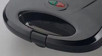 SUNWJN Ménage 2 Tranches Automatique Électrique Double Panini Petit Déjeuner Sandwich Maker Grille-pain Gaufrier
