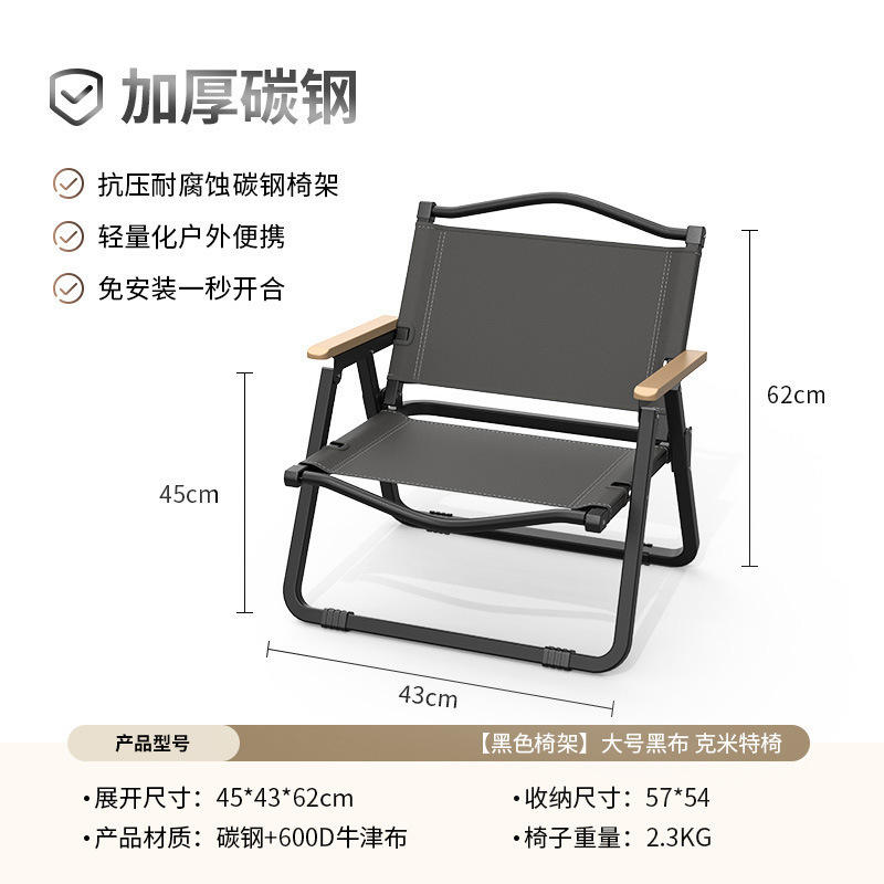 ขนาดกลาง [โครงเก้าอี้สีดำ, ผ้าสีดำ]