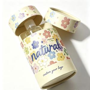 Tube en papier cylindrique avec logo personnalisé, emballage écologique pour cosmétiques, parfums, huiles essentielles, produits de beauté - Product Image 4