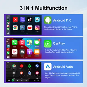 Carlinkit carplay ai box para carro, com android 11 carplay, sistema 4 + 64g, caixa multimídia inteligente