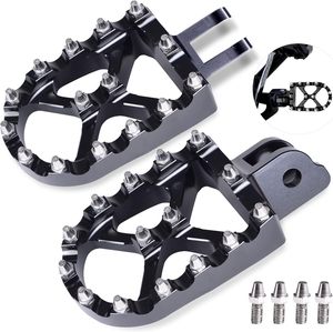 Pedane per Moto da Cross in Alluminio 7075 CNC, Poggiapiedi per Surron Light Bee X <span class=keywords><strong>S</strong></span>/E Ride <span class=keywords><strong>Pro</strong></span> <span class=keywords><strong>S</strong></span> CRF150F/230F/250F XR150L KDX200, Nero - Product Image 2