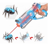 Juguete Novedoso de Rayos Infrarrojos, Pistola de Batalla Láser, Juego de Disparos, Pistola de Juguete Eléctrica para Niños, Juego al Aire Libre con Objetivo de Araña