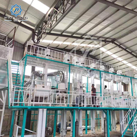 Ligne complète de décorticage et de traitement du riz PinYang 50-60T/J avec moteur, équipement de production de riz 2 tonnes/heure 380V