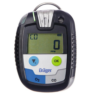 เครื่องตรวจจับก๊าซแบบพกพา Drager Pac 6000 6500 8000 8500 เครื่องตรวจวัดก๊าซส่วนบุคคล อุปกรณ์ตรวจจับก๊าซ H2S CO O2 CO2 HCN - Product Image 1