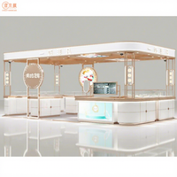 Usine chinoise spécialisée personnalisé moderne minimaliste bijoux vitrine affichage conception bijoux kiosques pour centre commercial