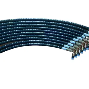 Plastic spiral elastic casing to protect tubing