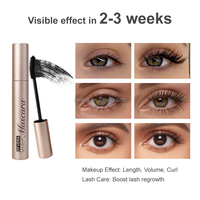 OTVENA Mascara à formule à base de plantes pour la croissance des cils, imperméable, très vendu, boostant le volume des cils, 10 ml
