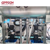 Machine de remplissage à piston à double tête servo-électrique CPTECH pour huile lubrifiante, remplissage précis en acier inoxydable et haute vitesse