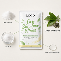 Tisu Sampo Kering Niacinamide 19ml Khusus Pabrik, Mengontrol Minyak, Menghilangkan Bau, Membuat Rambut Mengembang, Tanpa Bilas, Ukuran Perjalanan