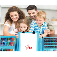 Ensemble de dessin professionnel personnalisé à bon prix avec étui en plastique, peinture acrylique, ensemble d'artiste pour enfants