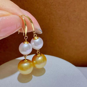 WENCHI S925 เงินแท้ DIY อุปกรณ์ตกแต่งมุก ตัวเรือนเปล่าสำหรับจี้คู่ พร้อมต่างหู ชุดเครื่องประดับแฟชั่น 10617 จีน - Product Image 4