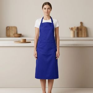 Long Length Kitchen <b>Apron</b> <b>With</b> Front <b>Pocket</b> Multiple Colors Available Custom Logo Home Catering Workwear - Product Image 1