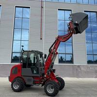 Mini-chargeuse sur pneus HZM811t, chargeuse de grumes, chargeuse frontale, flèche télescopique, godet de 0,5 m, pompe hydraulique HYDAC, haute performance