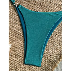 FOXA Women's 2 Piece <b>Bikini</b> <b>Set</b> Starfish Decor Padded Spaghetti Strap Bathing Suit Swimwear - Product Image 4