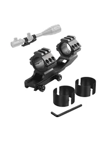 Supporto per Cannocchiale da Caccia, Diametro Tubo 25.4mm/30mm, Montaggio a Sgancio Rapido Cantilever per Binari Weaver o Picatinny da 20mm - Product Image 6