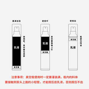 15ml 30ml 50ml Scrub Lotion Vacuum Bottle square Essence Eye Cream Airless Bottle <strong>Spin</strong> Screw Pump Bottle - Product Image 5