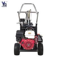 Machine de pulvérisation sans air à essence professionnelle YG G90, moteur 13HP, revêtements à base d'huile, pulvérisateur hydraulique en polyéthylène, silicone