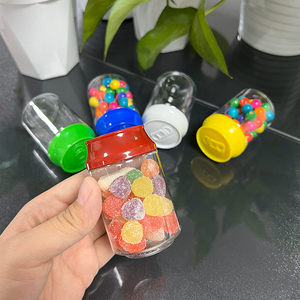 Toptan Dayanıklı 100ml PET Atıştırmalık Şekerleme Kurabiye Kek Çikolata Ambalajı Şeffaf Plastik 3.5g Soda Kutusu - Product Image 4