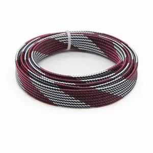 High Temperature Resistant Nylon Expandable Pet Cable Sleeve Braided Cable Sleeving