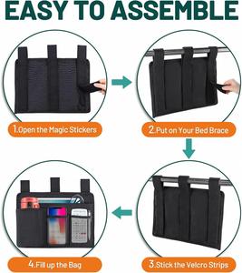 Organizador Colgante de Tela Negra Resistente para Cuna de Bebé, Ajustable y Plegable, con Embalaje Premium, Venta al Por Mayor - Product Image 5